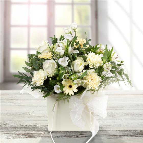 Lemon & White Gift Bag
